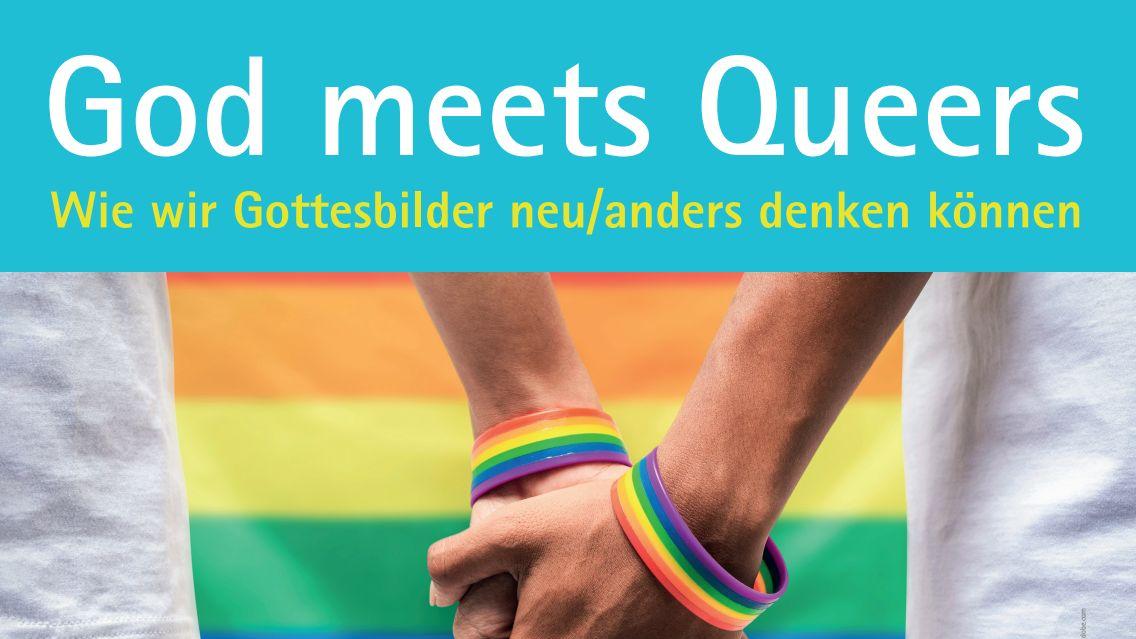 Postkarte God meets Queers freigestellt