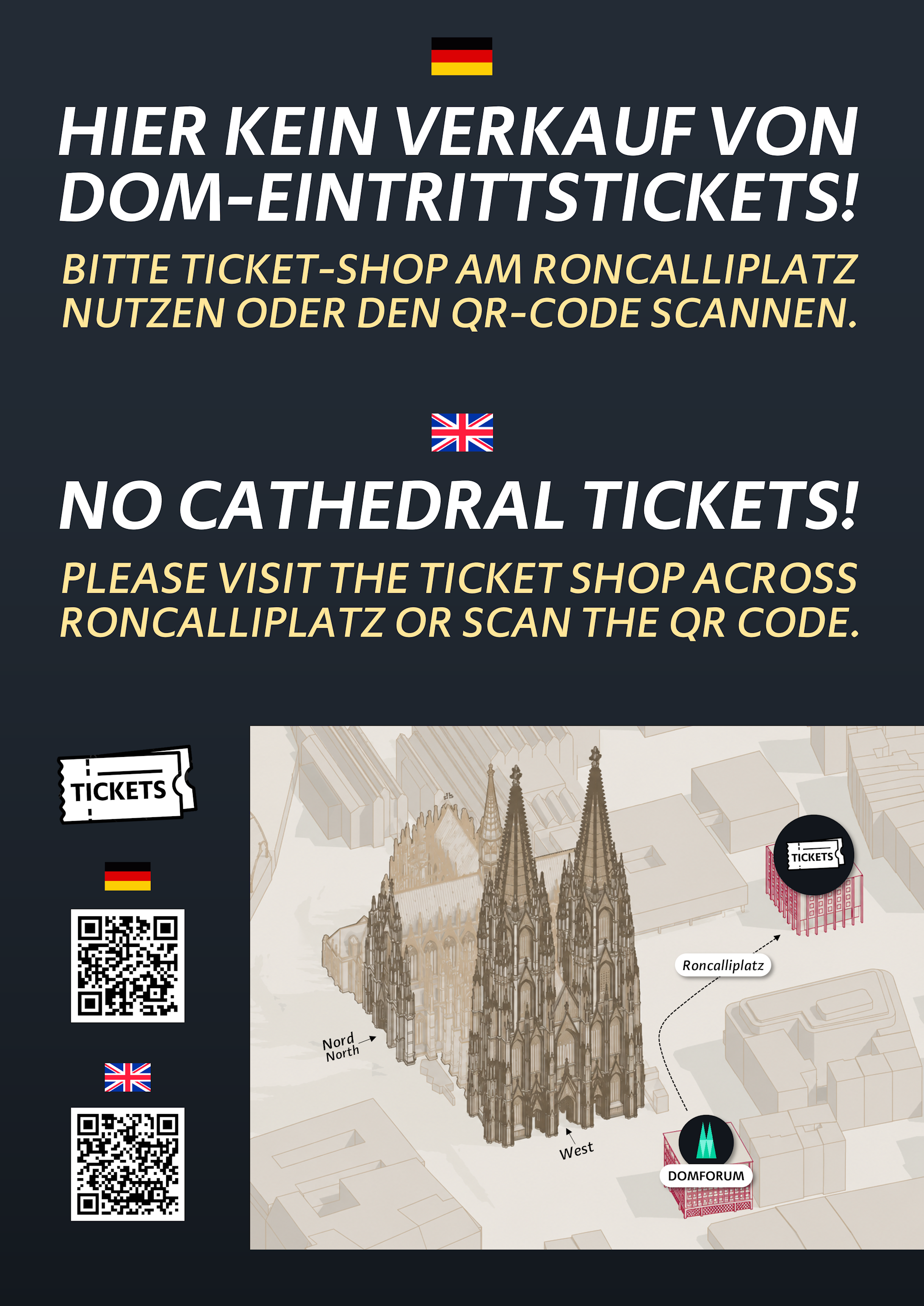 Tickethinweis
